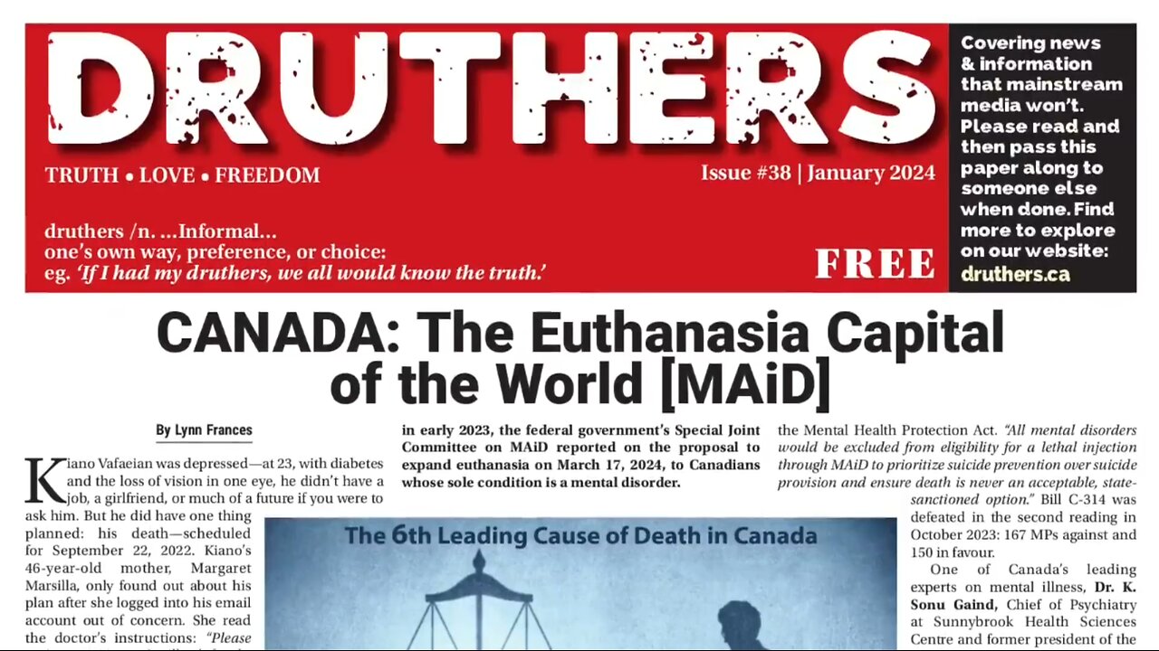 Druthers - Jan 2024 - Euthanasia and Petitions - 🎵 Alan Parsons - Eye in the Sky 🎵