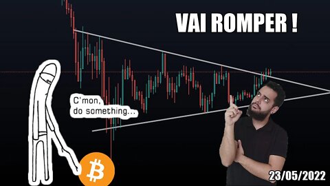 Volatilidade à Caminho? VAI ROMPER! Análise BTC 23/05/2022