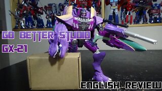 Video Review for Go Better Studio - GX-21 - Upgrade Kit for Kingdom Beast War Megatron