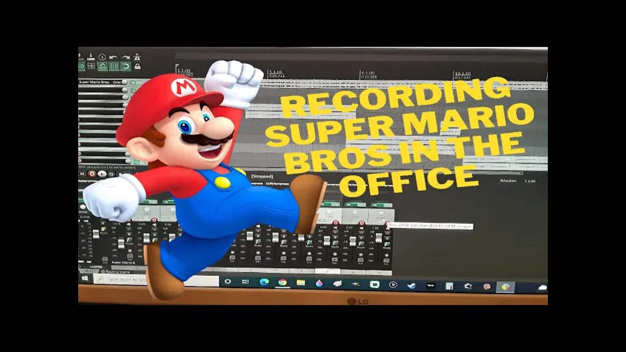 #Shorts - Super Mario Bros- Recorded In The Office - 8 Bit Fun