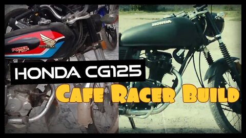 My Honda CG125 Cafe Racer Build - CINEMATIC - 804