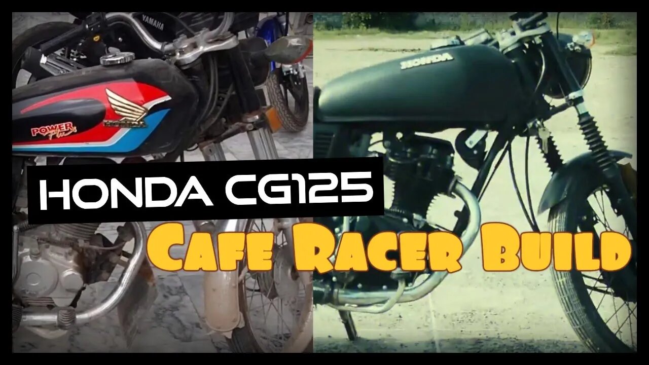 My Honda CG125 Cafe Racer Build - CINEMATIC - 804