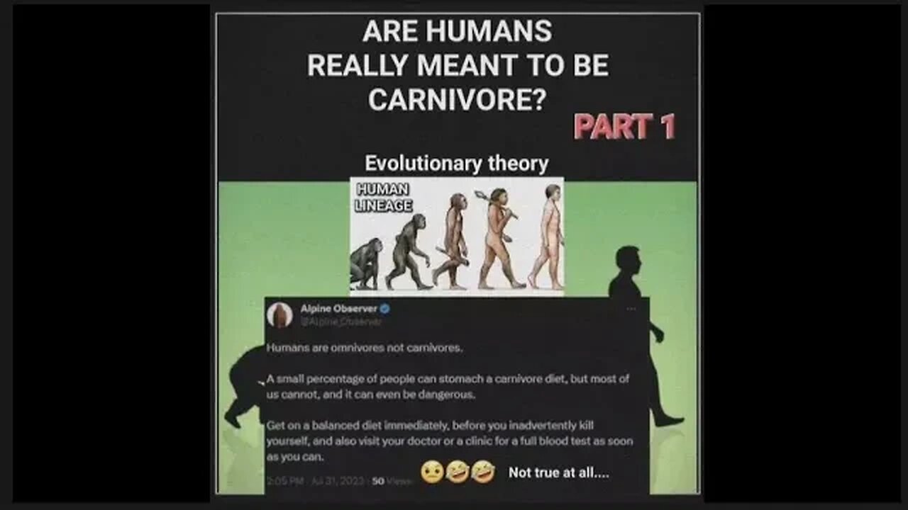 Are Human's really meant to be carnivore | Part 1