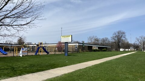 Terrifying moments unfold when dogs attack 2 children on playground at Bates Academy in Detroit