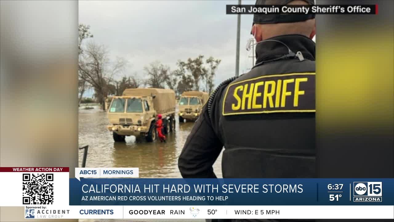 Arizonans volunteer to help amid historic California flooding