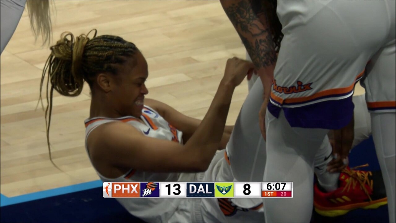 Jefferson Gets Ankle Taken Out, Mercury Lose Starting Point Guard | Dallas Wings vs Phoenix Mercury