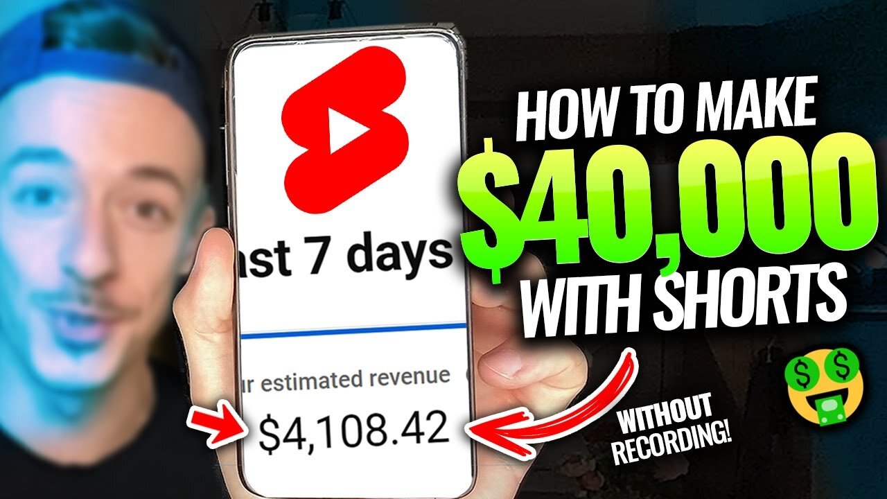 How To Make Money On Youtube Shorts WITHOUT Recording Videos! | Full $100 Per Day Method