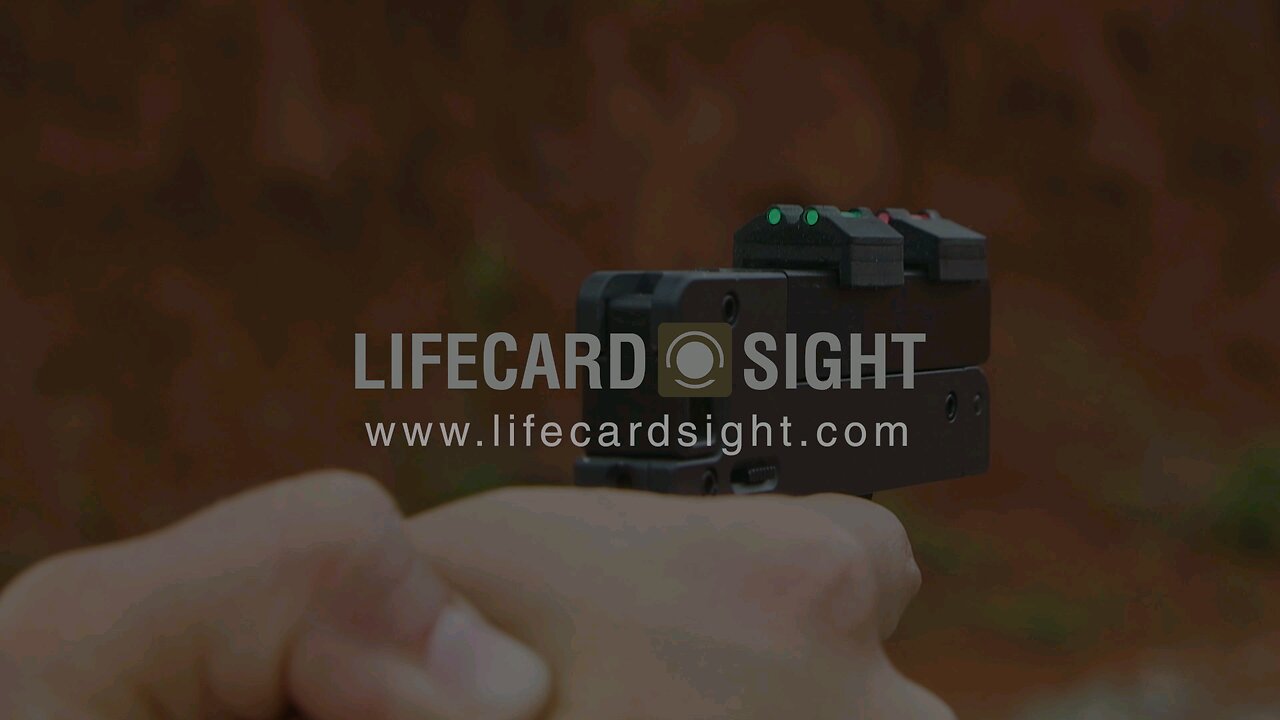 3 Dot Sights for a LifeCard® pistol.