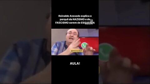 AULA! Reinaldo Azevedo explica o porquê do NAZISMO e do FASCISMO serem de ESQUERDA