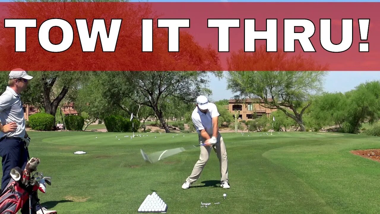 You have to TOW the GOLF CLUB through IMPACT, Collab with GOLFLETICS