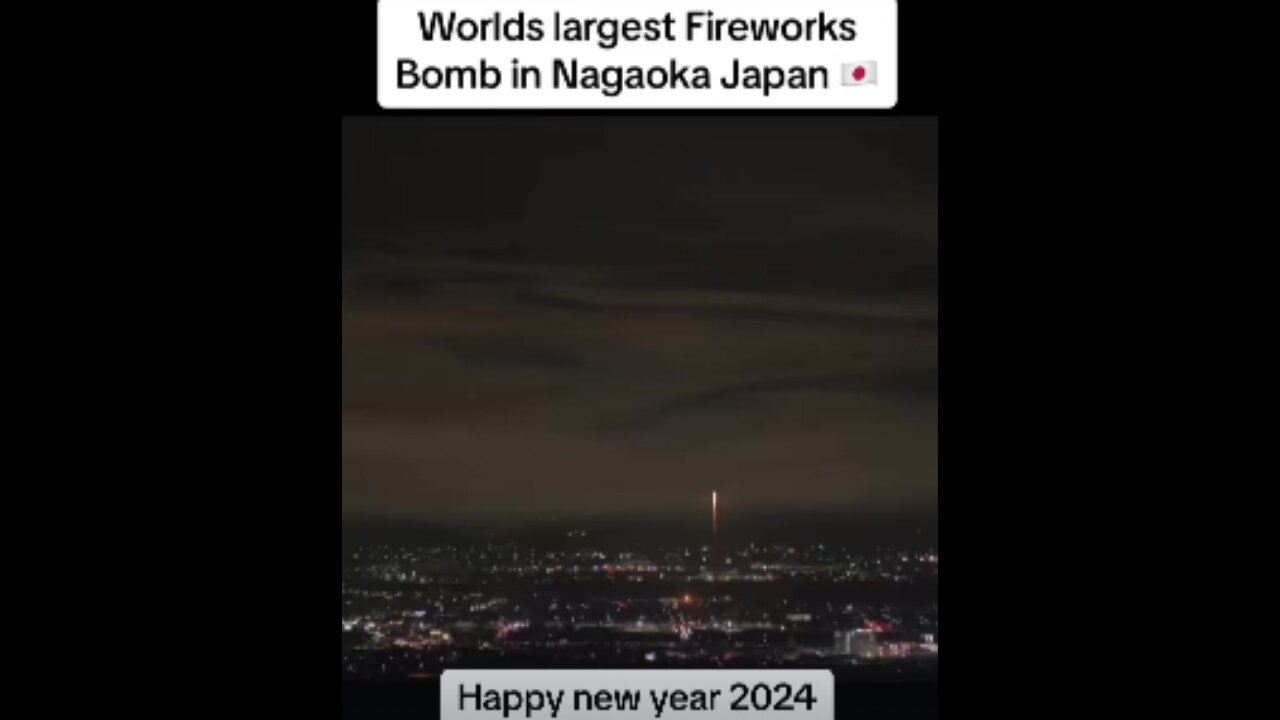 WORLD'S LARGEST 2024 FIREWORKS BOMB - NAGAOKA JAPAN 🗾