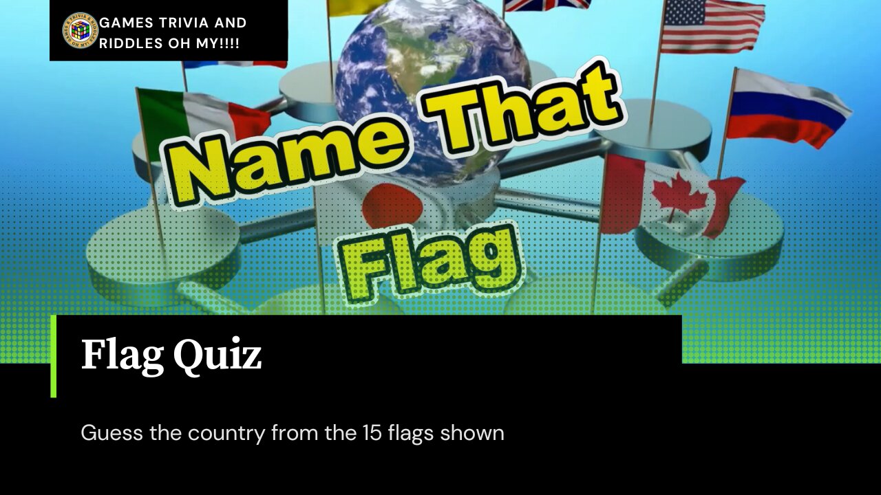 Geography Trivia: Identify the Country from its Flag ULTIMATE FLAG QUIZ