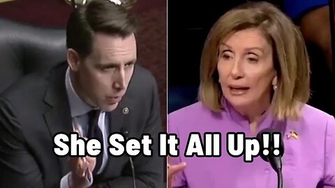 Sen. Josh Hawley BRUTALIZES Nancy Pelosi Over Her Role In Jan. 6 Riot!!