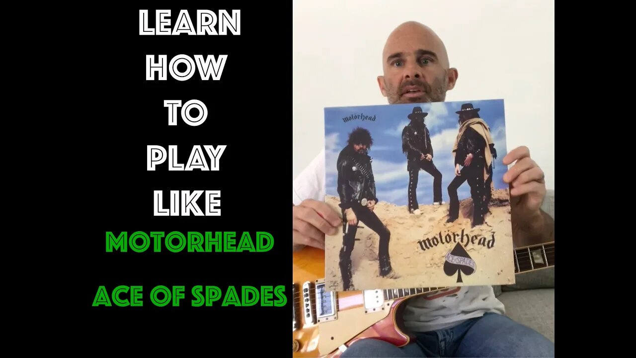 How To Play Ace Of Spades by Motorhead On Guitar Lesson!!