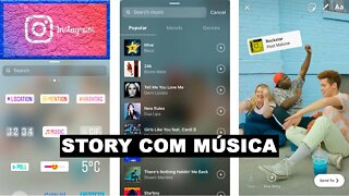 Colocar música no Story do Instagram