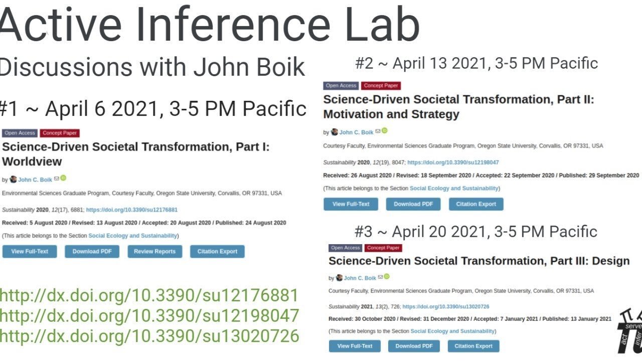 ActInf Livestream #021.03 ~ John Boik