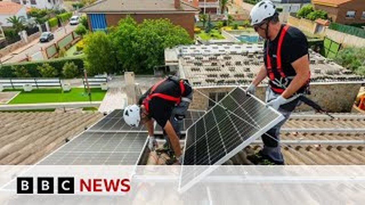 Spain sparks fears of energy industry crisis as renewable supply exceeds demand | BBC News