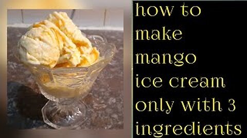 Homemade mango ice cream | bazar jesi ice cream ghr per bnye| by fiza farrukh
