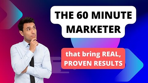 The 60 Minute Marketer Review - that bring REAL, PROVEN RESULTS #short