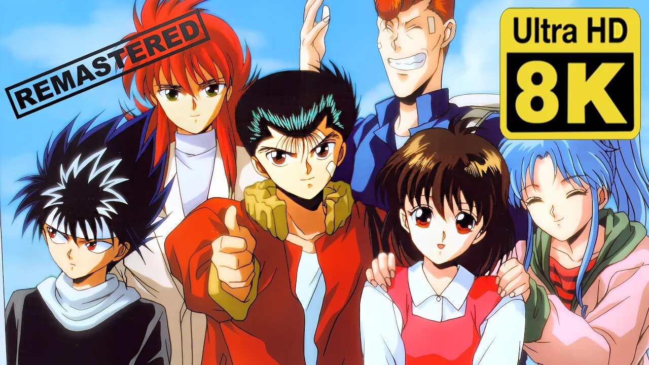 Yu Yu Hakusho Opening Full - Smile Bomb 8k (Remastered with Neural Network AI)