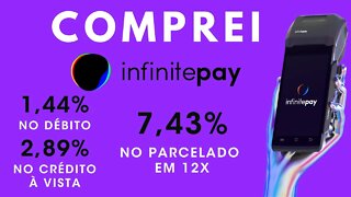 A melhor máquina para CNPJ sem mensalidade de 2021! Comprei a InfinitePay!