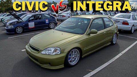 Building On A Budget? Civic vs Integra Honda Meet Part. 1