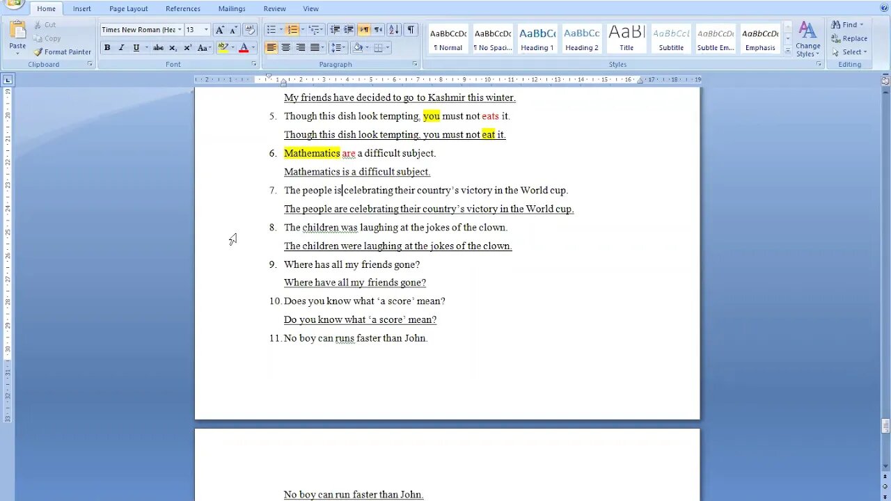 English B Class 4 14 12 2020