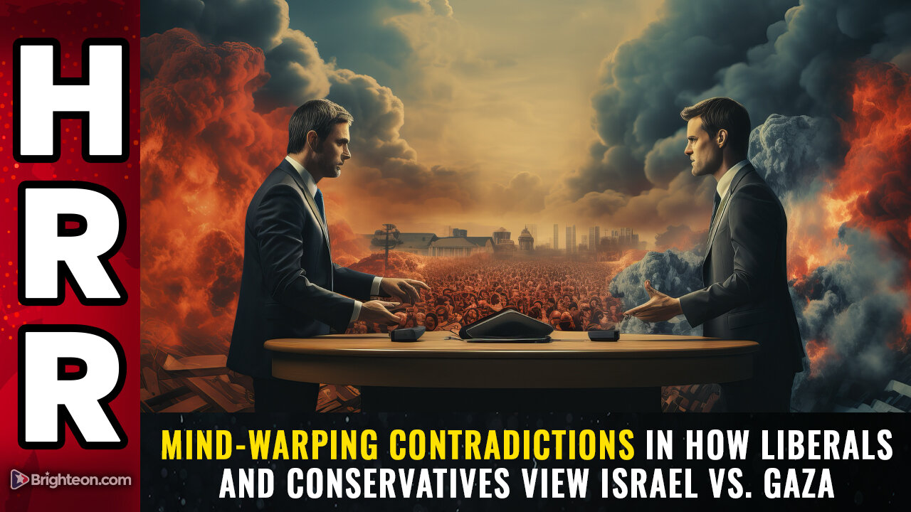 Mind-warping CONTRADICTIONS in how liberals and conservatives view Israel vs. Gaza