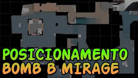 CSGO - Como defender o BOMB B da MIRAGE? POSIÇÕES BOMB B MIRAGE!