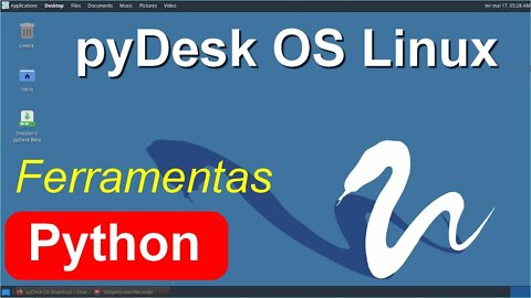 pyDesk OS uma distro Linux baseada em Xubuntu com ferramentas de desenvolvimento Python