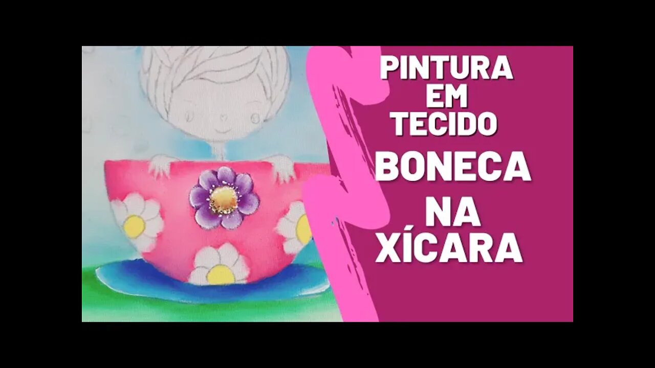 Aprenda A Pintar Esta Bonequinha Na Xícara Part 2