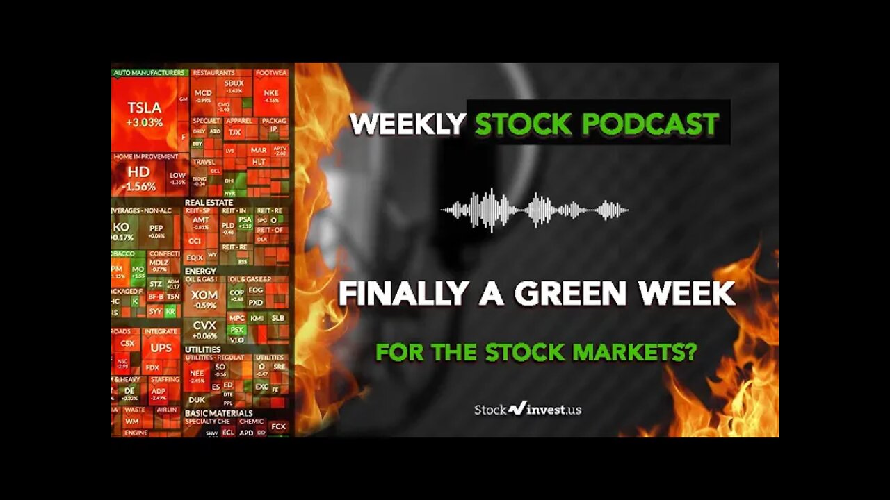 Finally A Green Week For The Stock Markets? Nasdaq, AAPL and TSLA analysis. MIME and BBBY tips.