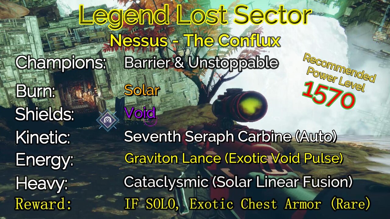 Destiny 2 Legend Lost Sector: Nessus - The Conflux on my Warlock 11-22-22