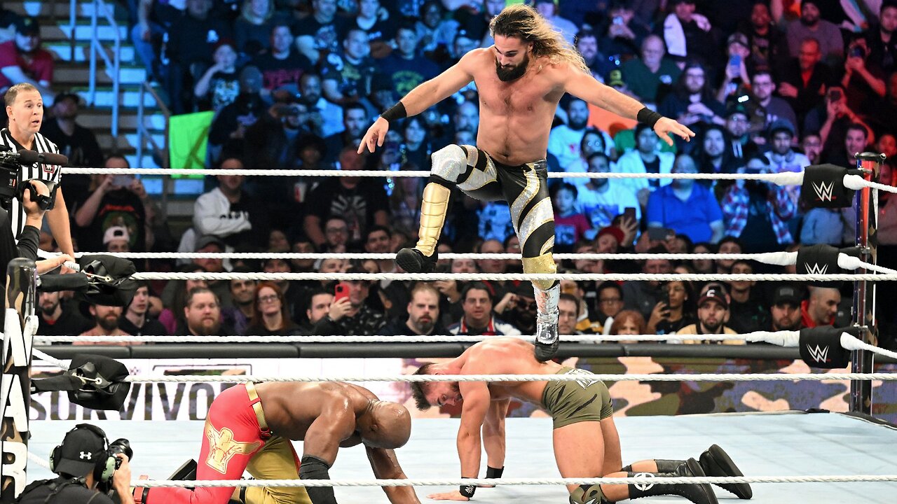 Seth Rollins vs Austin Theory vs Bobby Lashley Survivor Series WarGames 2022