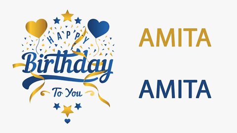 Happy Birthday to Amita - Hindi Birthday Wish From Birthday Bash