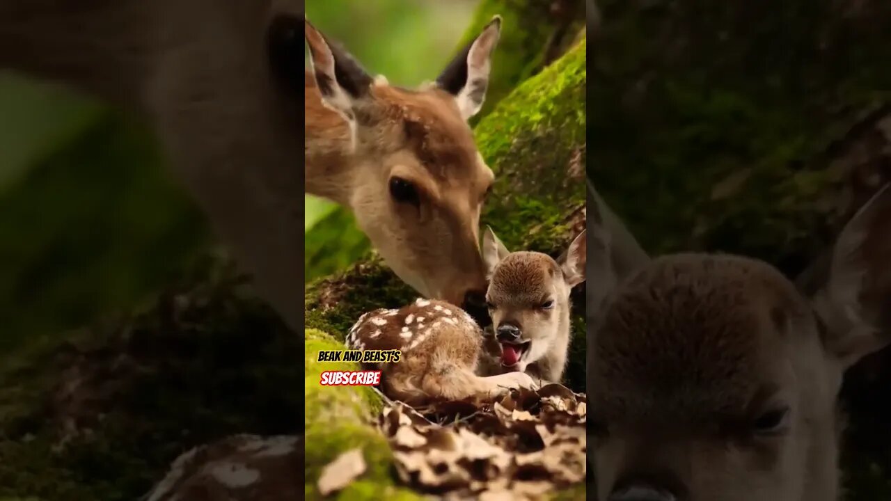 New Born Baby Deer 💕 #mother #love #baby #dear #new #viral #shorts