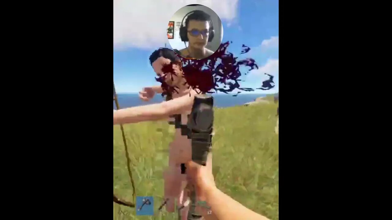Levei o Arqueiro só no Machado! AIRDROP CAIU DO NOSSO LADO #shorts #rust