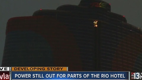 Power remains out at Rio hotel-casino tower