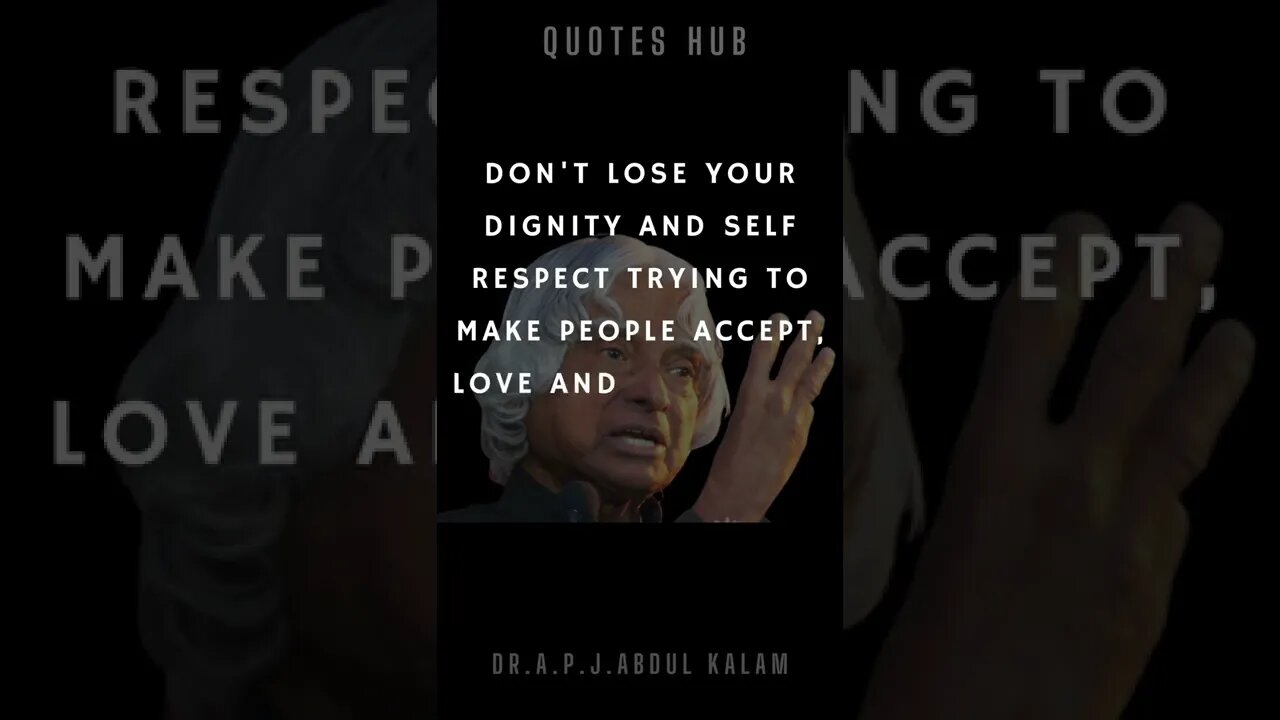 One of the Most Inspiring Quotes from APJ Abdul Kalam || #quotes || #shorts