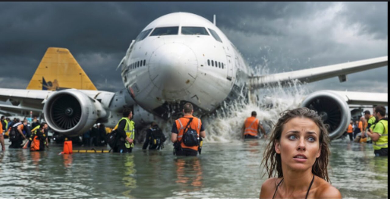 BARCELONA AIRPORT FLOODED