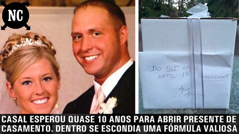 Casal esperou quase 10 anos para abrir presente de casamento. Dentro se escondia uma fórmula valiosa