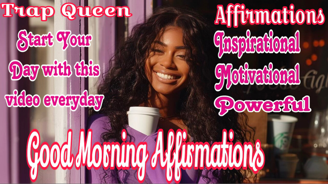 Good Morning Affirmation ( Visualizer ) Positive Uplifting Affirmations -Listen When You Wake Daily