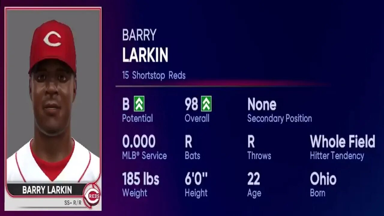 How To Create Barry Larkin MLB The Show 22