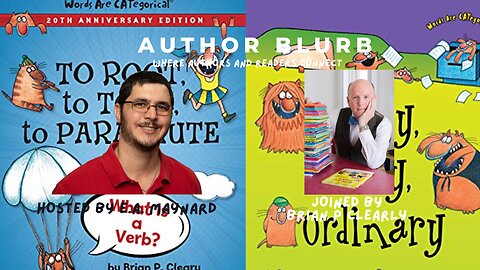 Interview: Brian P Cleary with his books of fun and learning