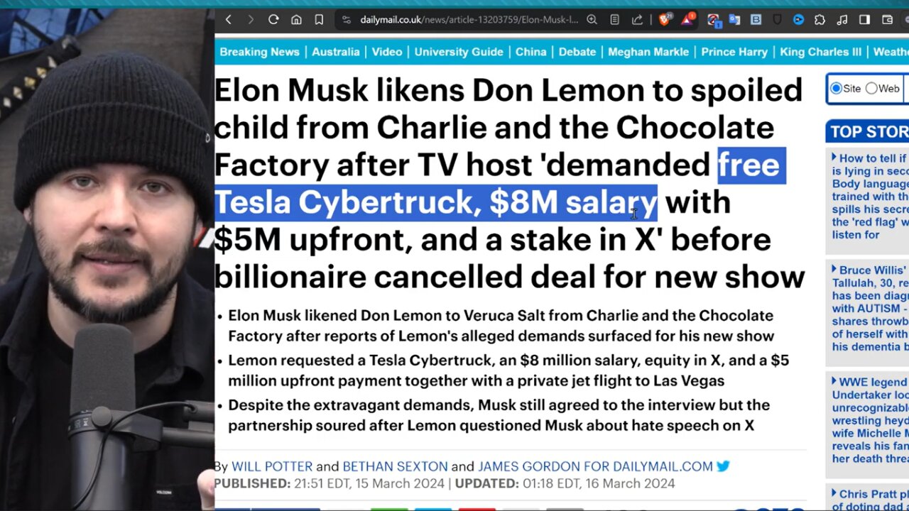 Elon Musk HUMILIATES Don Lemon On HIS OWN Show, Don Sent INSANE DEMANDS Setting Up Elon To Fire Him