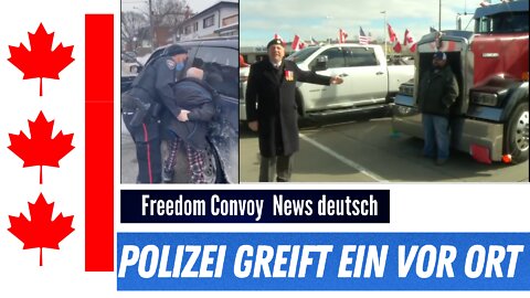 Freedom Convoy - Polizei greift ein.