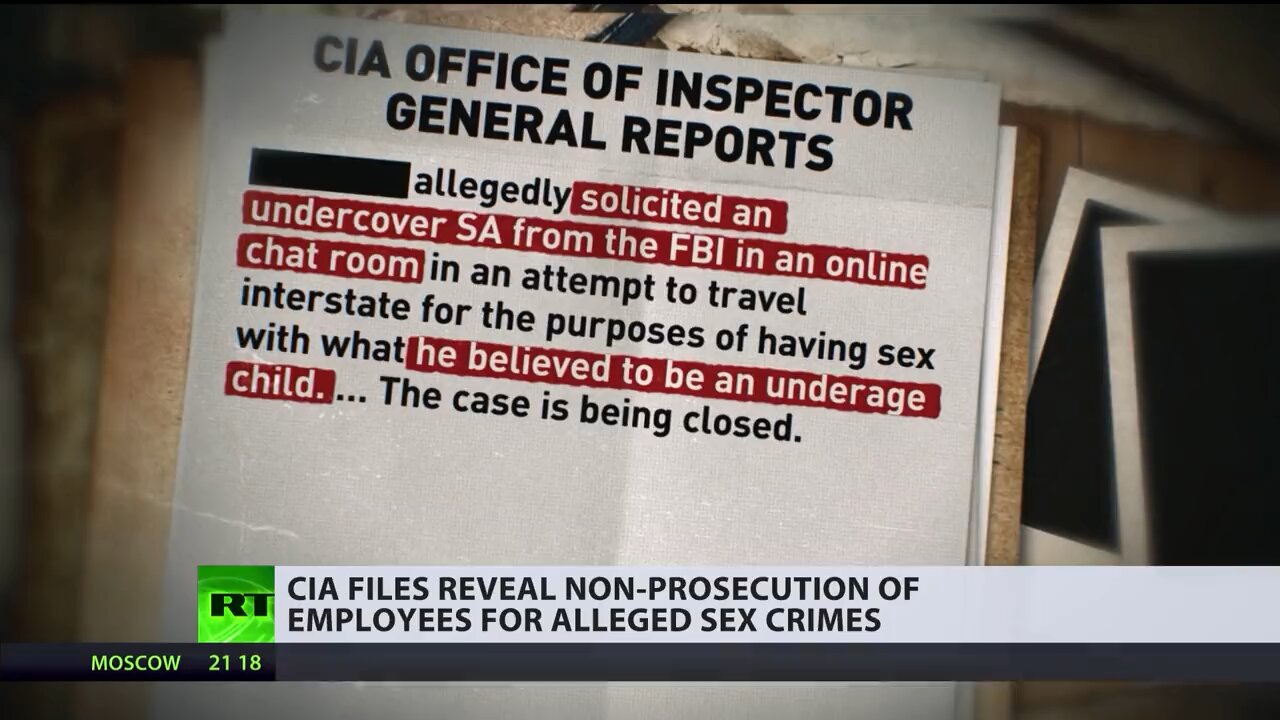 CIA staffer child sex crimes almost entirely UNPUNISHED