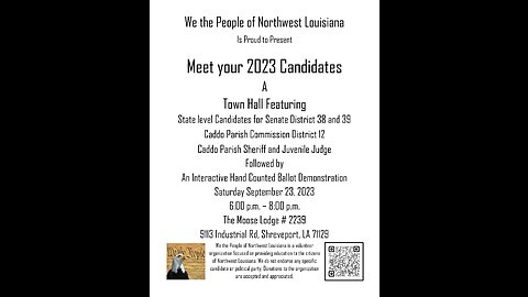 Moose Lodge - Meet your 2023 Candidates - part 3 Juvenile Judge & Sheriff