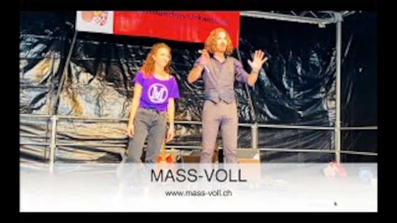 MASS-VOLL - Die Jugendbewegung - Viola Rossi & Nicolas - Kundgebung Luzern - 31.07.21