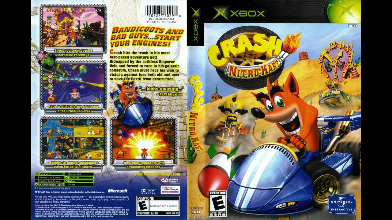 Crash Nitro Kart - Parte 1 - Direto do Xbox Classic.